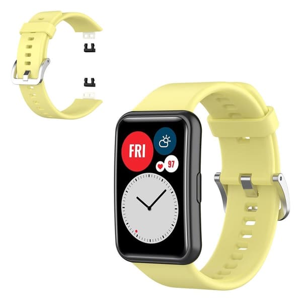 Huawei Watch Fit silikone rem - gul Yellow