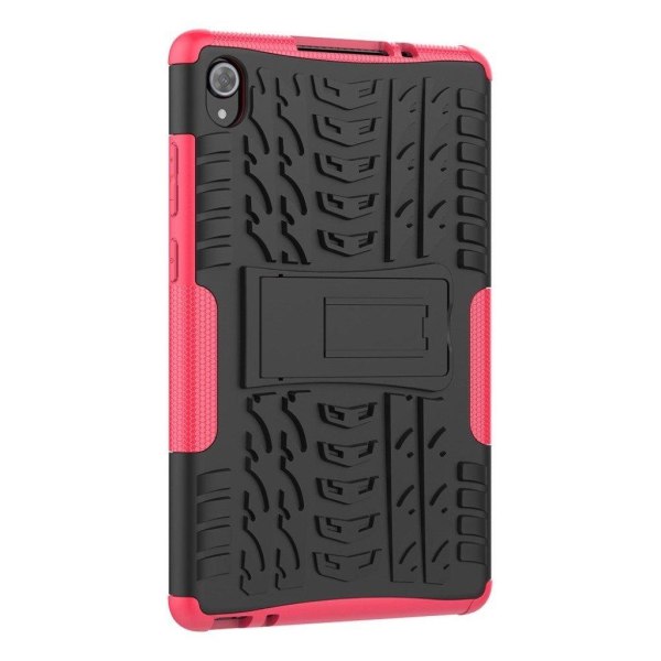 Lenovo Tab M8 tyre style TPU hybrid case - Rose Pink