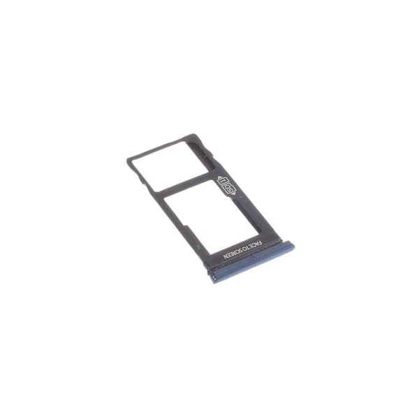 Motorola One Vision OEM micro SD-kortin lokeron pidike - Tummansininen Blue