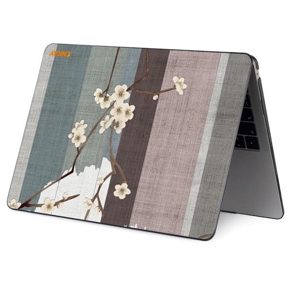 HAT PRINCE MacBook Pro 16 M1 Max / M1 Pro (A2485, 2021) skydd i vintage blomstil - Plommonblomma Grön