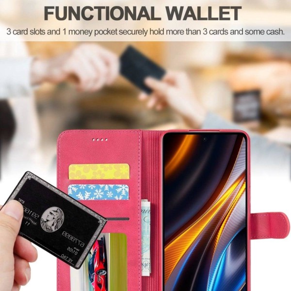 LC.IMEEKE Xiaomi Redmi Note 11E / 11 Prime 5g / M4 5g Flip Etui - Lyserød Pink