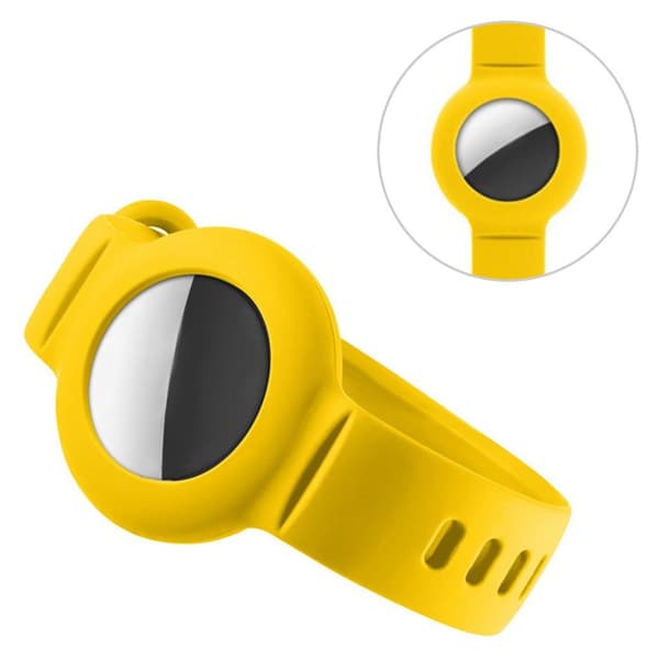 ENKAY AirTags silikone-urrem - Gul Yellow