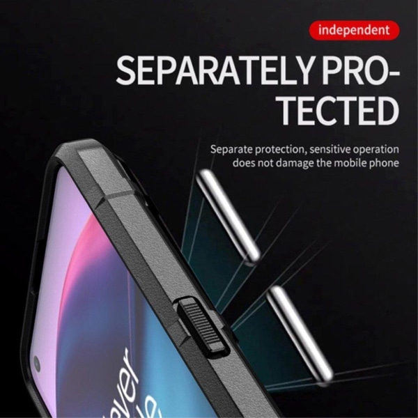 Rugged Shield Suojakotelo OnePlus Nord CE 5G - Harmaa Silver grey