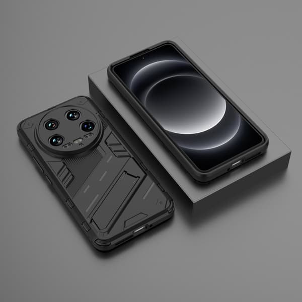 Stødsikkert moderne Xiaomi 14 Ultra hybridcover - Sort Black