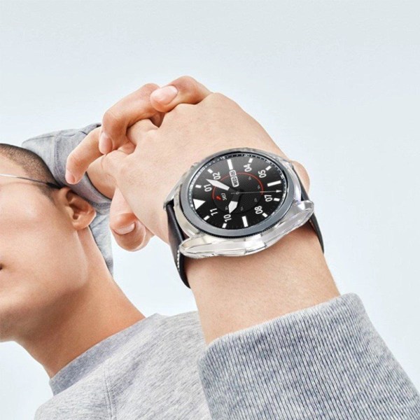 Samsung Galaxy Watch 3 (45mm) galvanointikehys - Läpinäkyvä Transparent