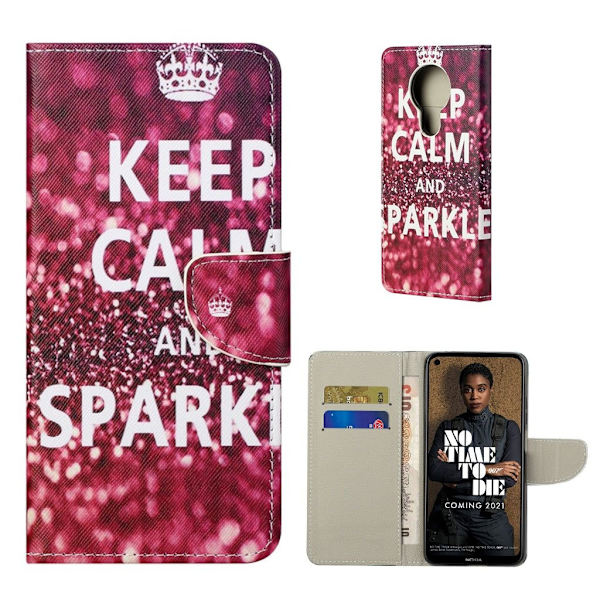 Wonderland Nokia 3.4 Flippetui - Slogan Red