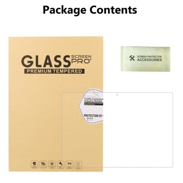 Lenovo Tab M10 9H arc edge tempered glass screen protector Transparent
