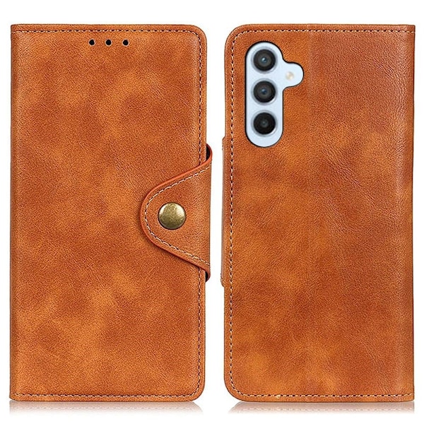 Alpha läder Samsung Galaxy A54 fodral - Brun Brun