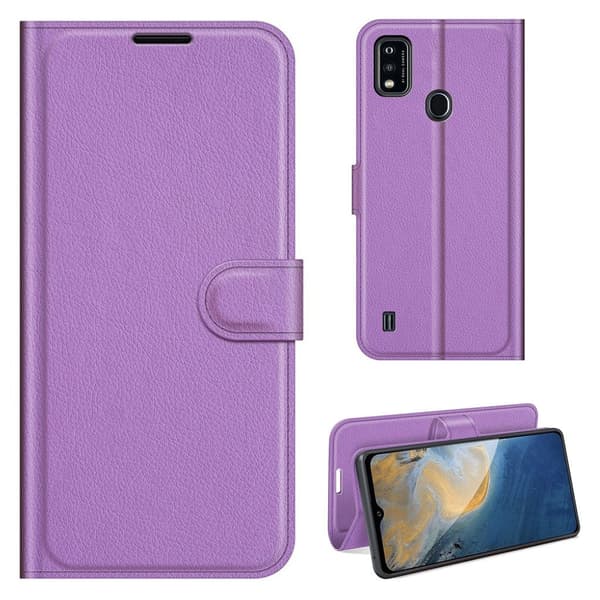Classic ZTE Blade A51 flip etui - Lilla Purple