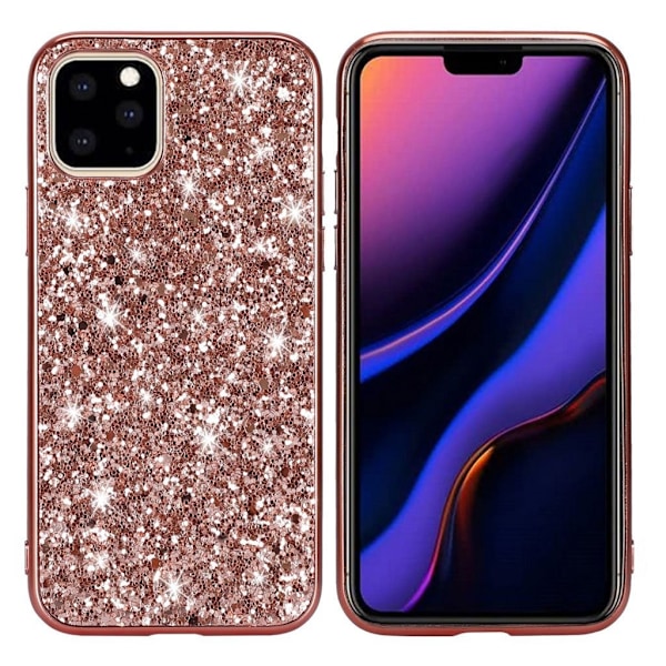 Glitter iPhone 11 Pro Max kuoret - Ruusukulta Pink