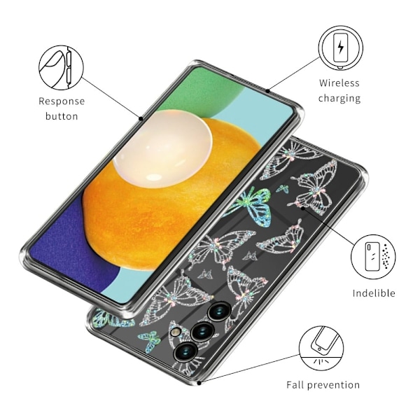 Deco Samsung Galaxy A34 5G Suojakotelo - Butterflies Multicolor