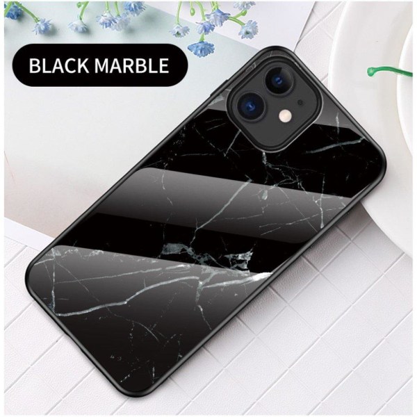 Fantasy Marble iPhone 12 Mini kuoret - Musta Black