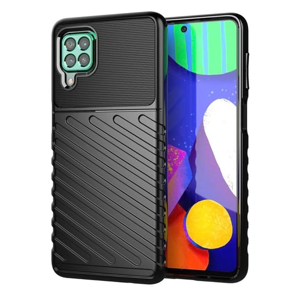 Thunder Samsung Galaxy M62 / Samsung Galaxy F62 kotelot - Musta Black