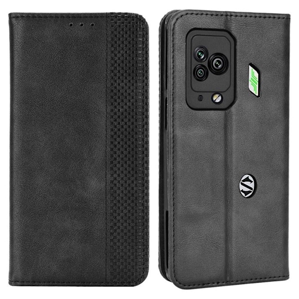 Bofink Vintage läder Xiaomi Black Shark 5 Pro fodral - Svart Svart