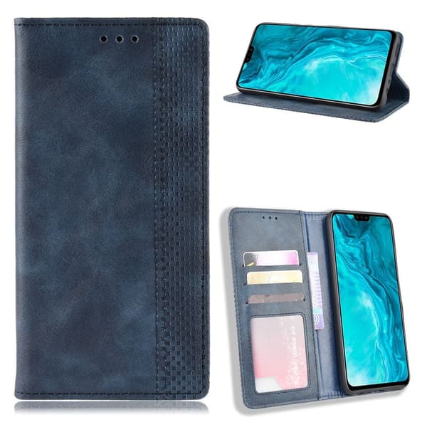 Bofink Vintage Honor 9X Lite lærveske - Blå Blue