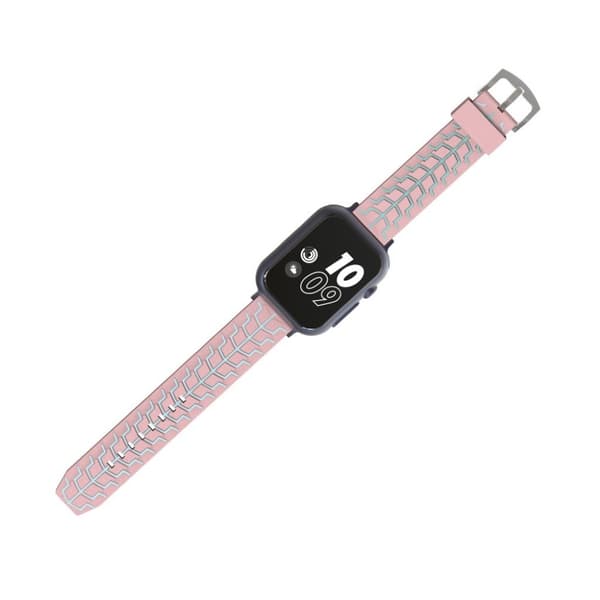 Apple Watch Series 4 44mm fish bone silikone Urrem - Lyserød / Cyan Brown