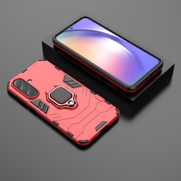 Iskunkestävä Samsung Galaxy A36 Panther-kuoret - Punainen Red