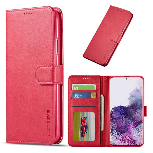 LC.IMEEKE Samsung Galaxy A51 Flip Etui - Rose Red