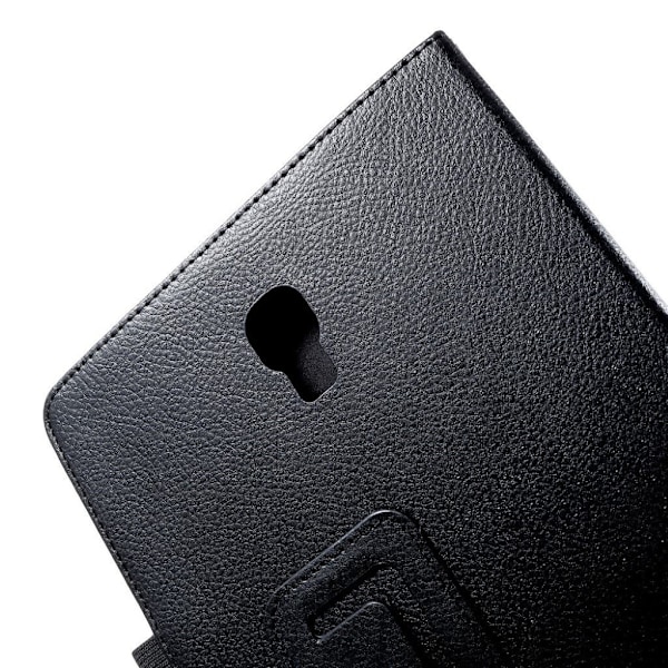 Samsung Galaxy Tab A 10.5 skyddshölje syntetläder stående - Svart Svart