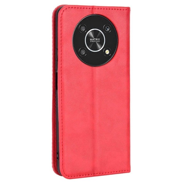 Bofink Vintage Honor Magic4 Lite / X9 5G / X30 leather case - Re Red
