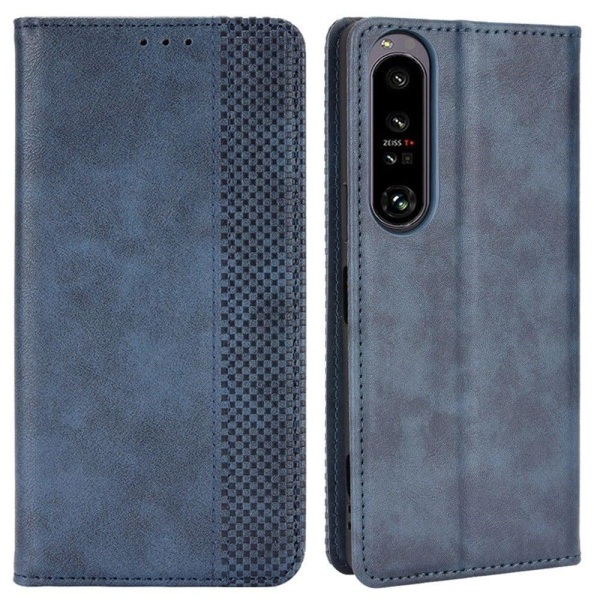 Bofink Vintage Sony Xperia 1 IV leather case - Blue Blue