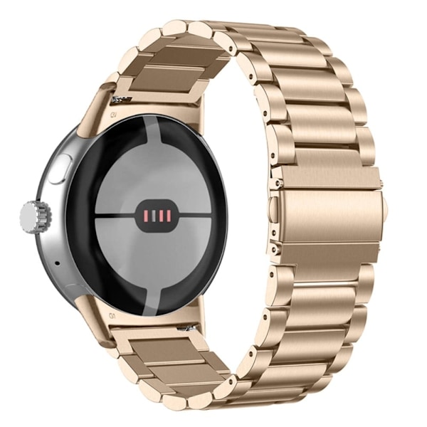 Google Pixel Watch elegant klockarmband i 316 rostfritt stål - Champagne Guld Guld