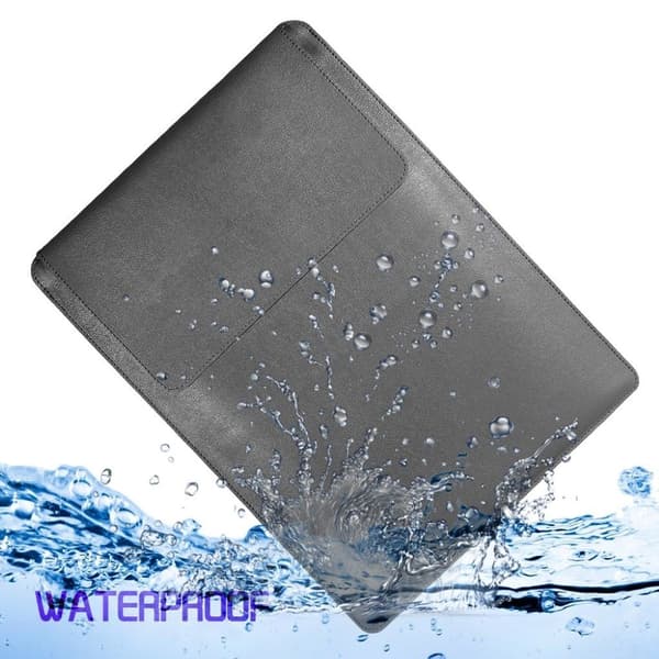 MacBook Pro 15-tum (2016) läderväska musplatta mikrofiber PU läder - Grå Silvergrå