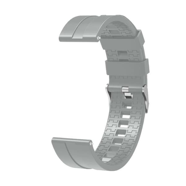 Muoti silikoni kellonauha Haylou Solar - Harmaa Silver grey