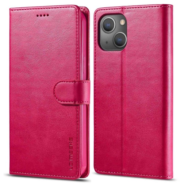LC.IMEEKE iPhone 14 Plus flip etui - Rød Red