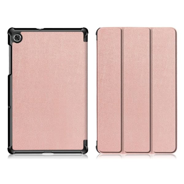 Lenovo Tab M10 HD Gen 2 tri-fold flipfodral i läder - Rosa Rosa