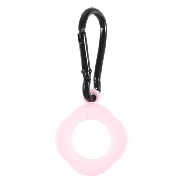 AirTags blomsterformet silikoneetui - Lyserød Pink