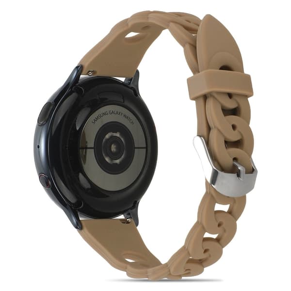 Cirkelformet silikoneurrem Samsung Galaxy Watch 5 / 5 Pro / 4 - Brun Brown