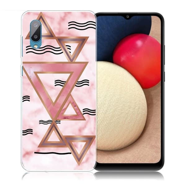 Marble Samsung Galaxy M02 / A02 Etui - Rose Colored Trekanter Pink