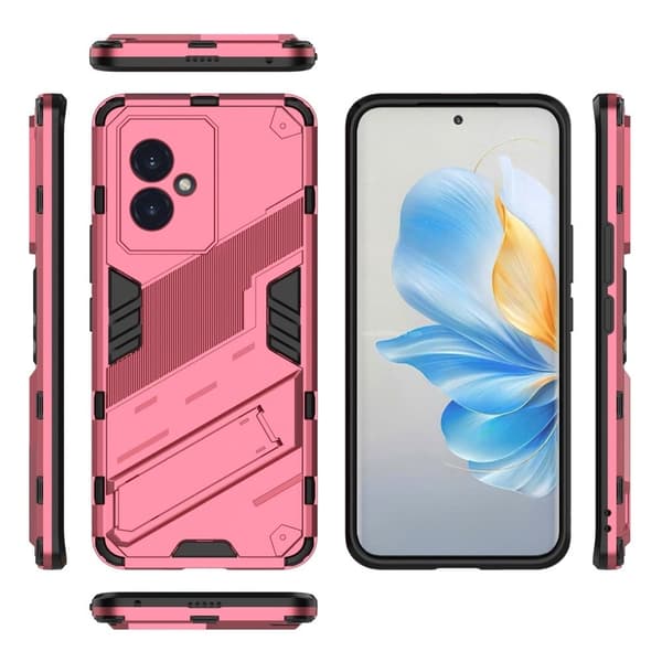 Støtsikkert hybriddeksel med et moderne preg for Honor 100 - Rose Pink