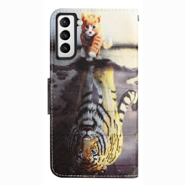 Wonderland Samsung Galaxy S23 Flip Etui - Tiger Yellow