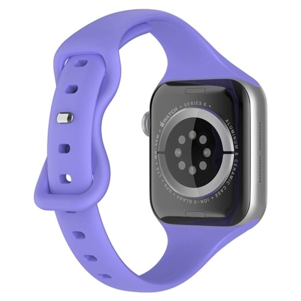 Apple Watch (41mm) simple silicone watch strap - Lilac Purple