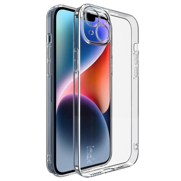 IMAK UX-5 Series iPhone 14 Plus Anti-fingerprint Flexible Phone Case Super Slim Anti-dust telefonbagcover - Transparent Transparent