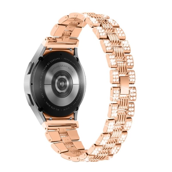 Rhinestone décor fashionable watch strap for Samsung Galaxy Watc Guld