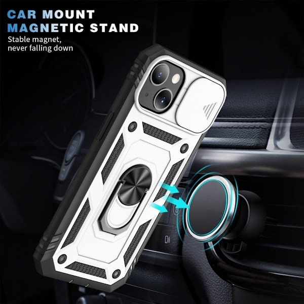 Bofink Combat iPhone 13 kotelot - Valkoinen / Musta White