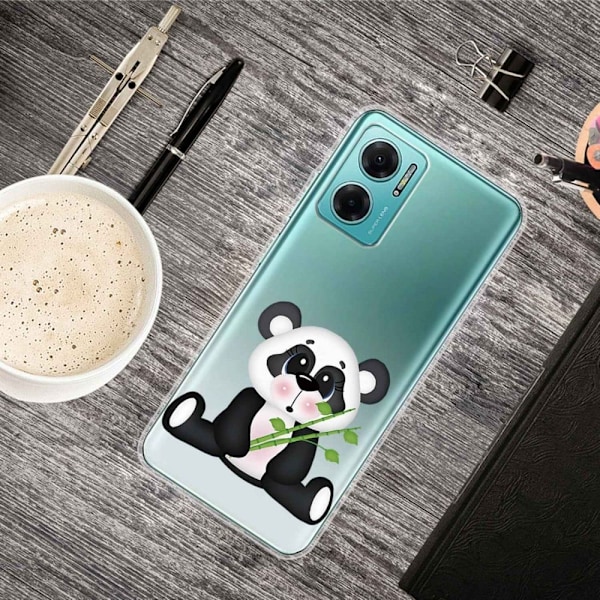 Deco Xiaomi Redmi Note 11E skal - Panda Och Bambu Svart