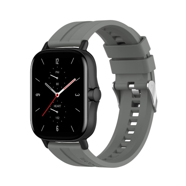 20 mm silikoneurrem til Amazfit GTS-enheder - Grå Silver grey