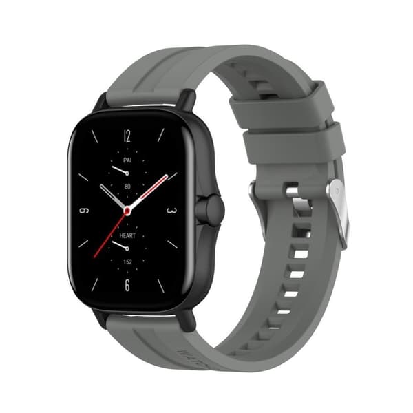 20mm silikoninen ranneke Amazfit GTS -laitteille - Harmaa Silver grey