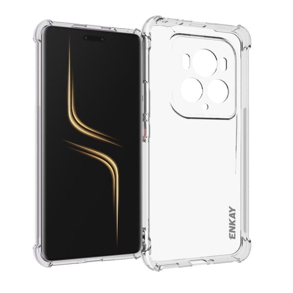 ENKAY klart fallsikkert etui for Honor Magic6 Ultimate Transparent