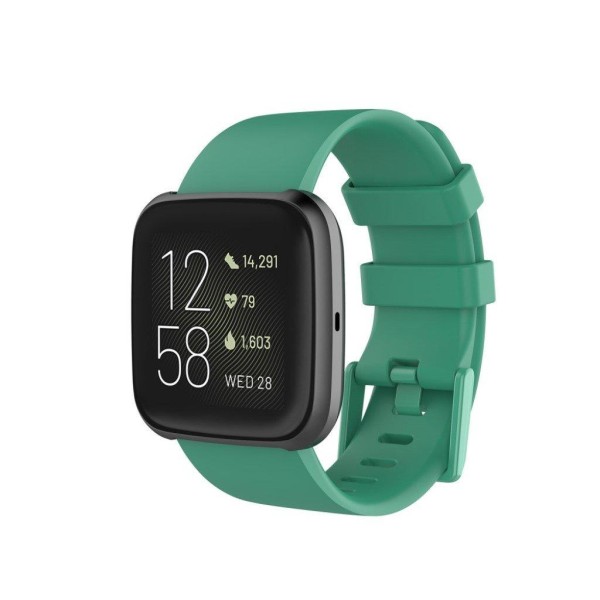 Fitbit Versa 2 / Versa Lite silikoninen kellonauha - Vaaleanvihreä / Koko: L Green