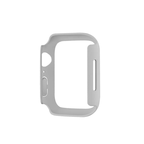 Apple Watch (45 mm) enkelt gummiert deksel - Lysegrå Silver grey