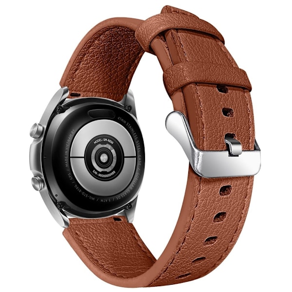 Fossil Gen 5 Carlyle HR kaksipuolinen nahkainen nahkainen ranneke - Kahvi Brown