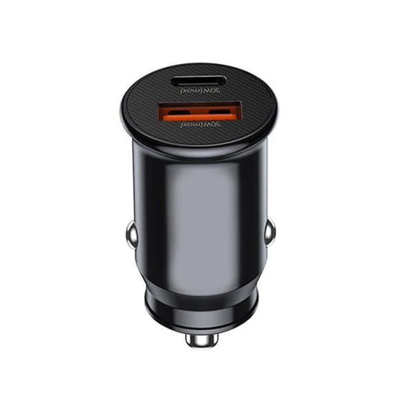 Siya-sarjan 30W PD + QC nopea autolaturi RCC358 Black