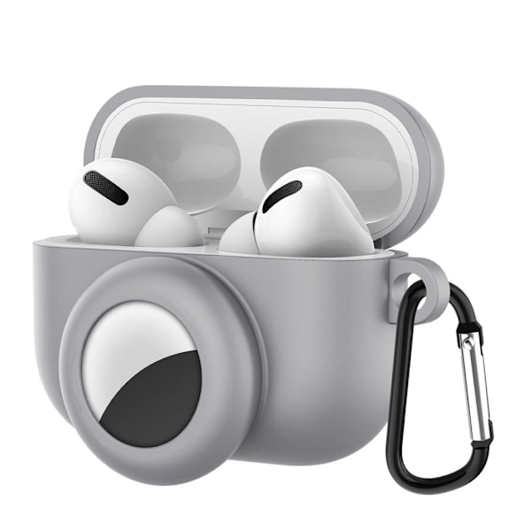 AirPods Pron silikonisuojus - Harmaa Silver grey