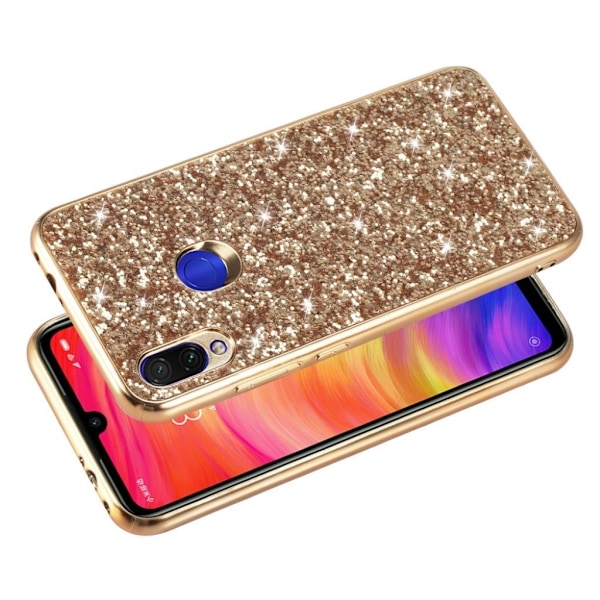 Glitter Xiaomi Redmi Note 7 / Note 7 Pro / Note 7S cover – Gyldne Gold