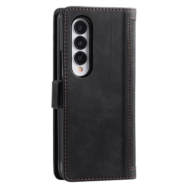 Suburbian läder Samsung Galaxy Z Fold4 fodral - Svart Svart